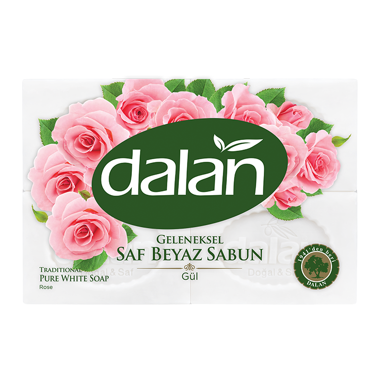 Dalan Geleneksel Saf Beyaz Banyo Sabunu Gül 