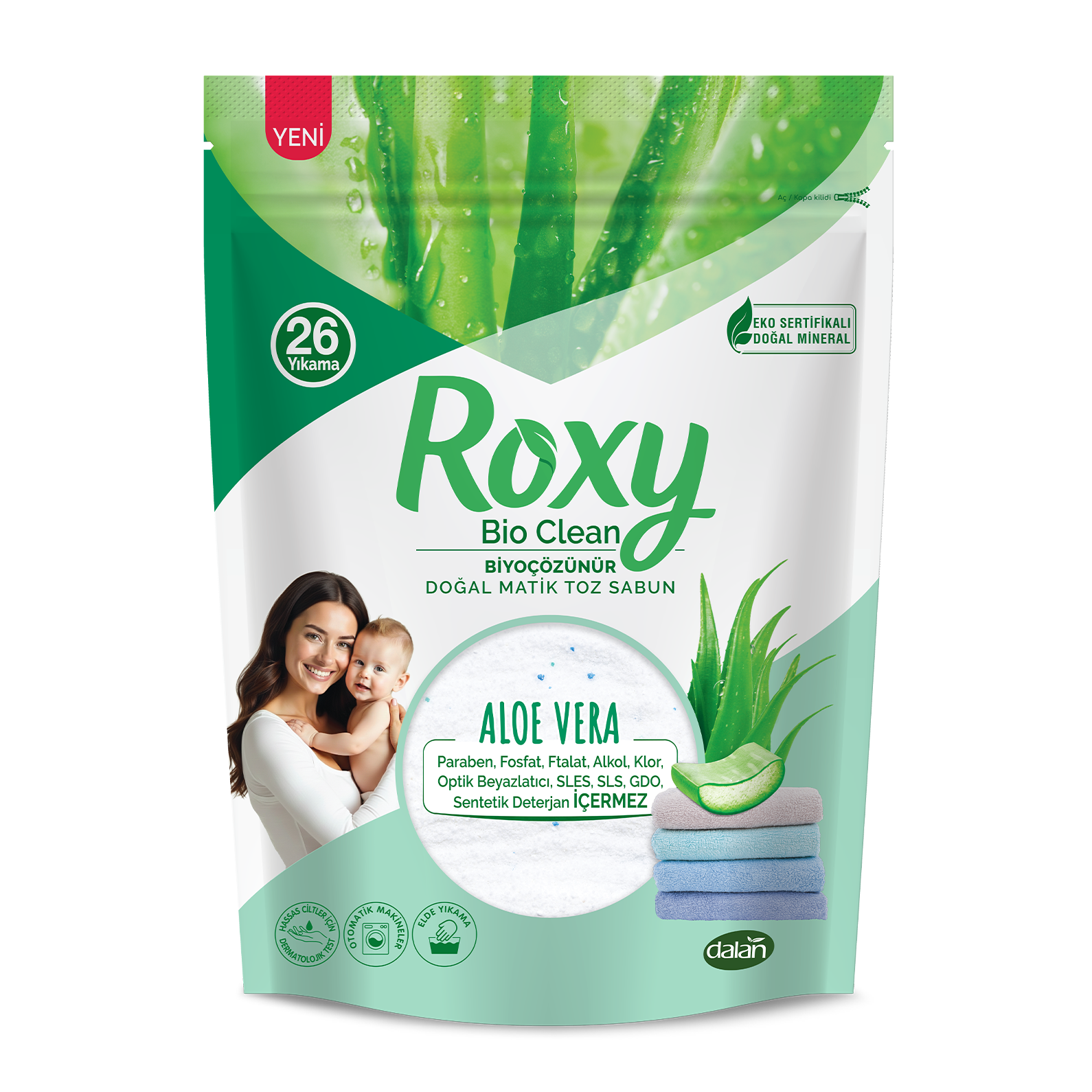 Roxy Bio Clean Aloe Vera Doğal Matik Toz Sabun