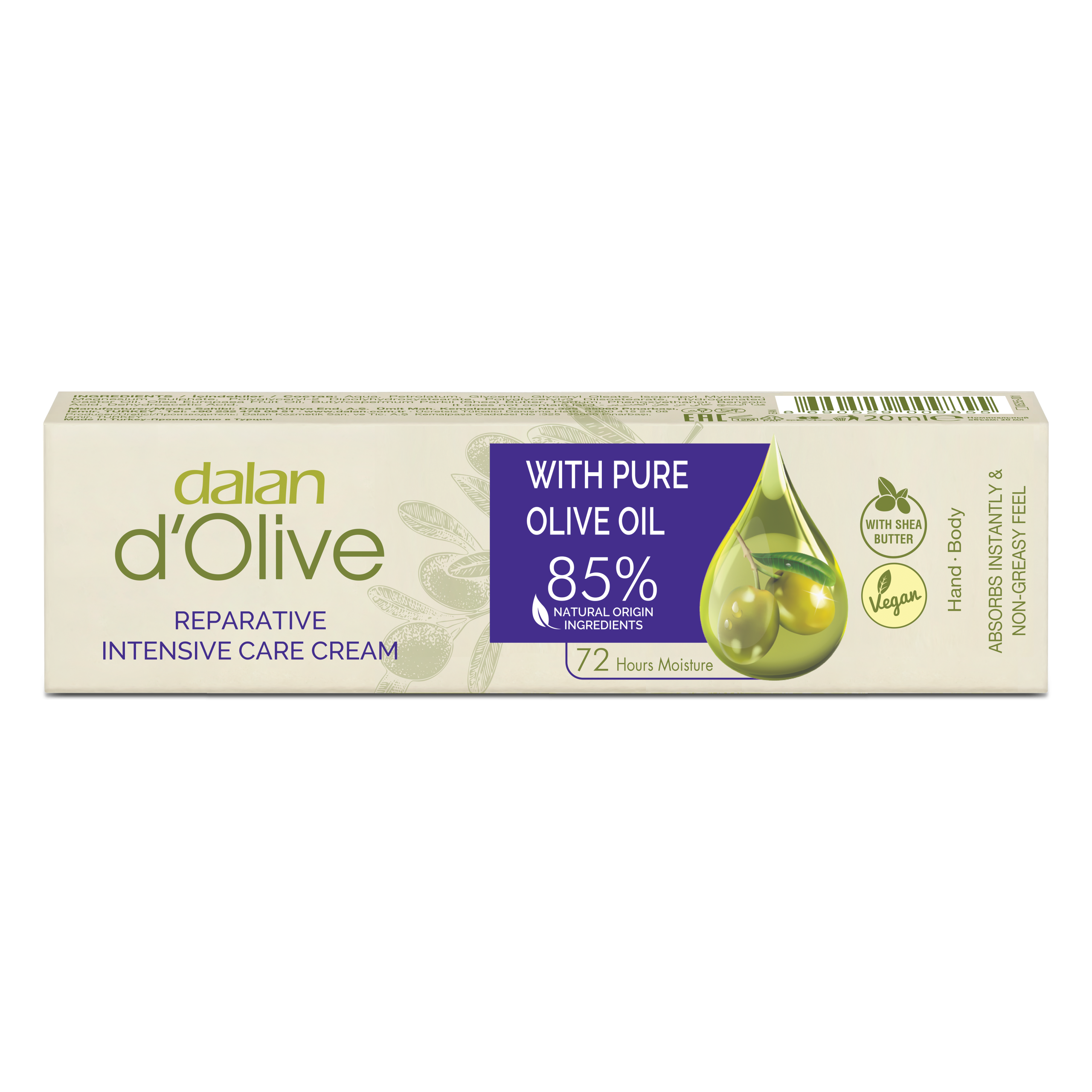d’Olive Reparative Intensive Care Cream Natural Olive Oil