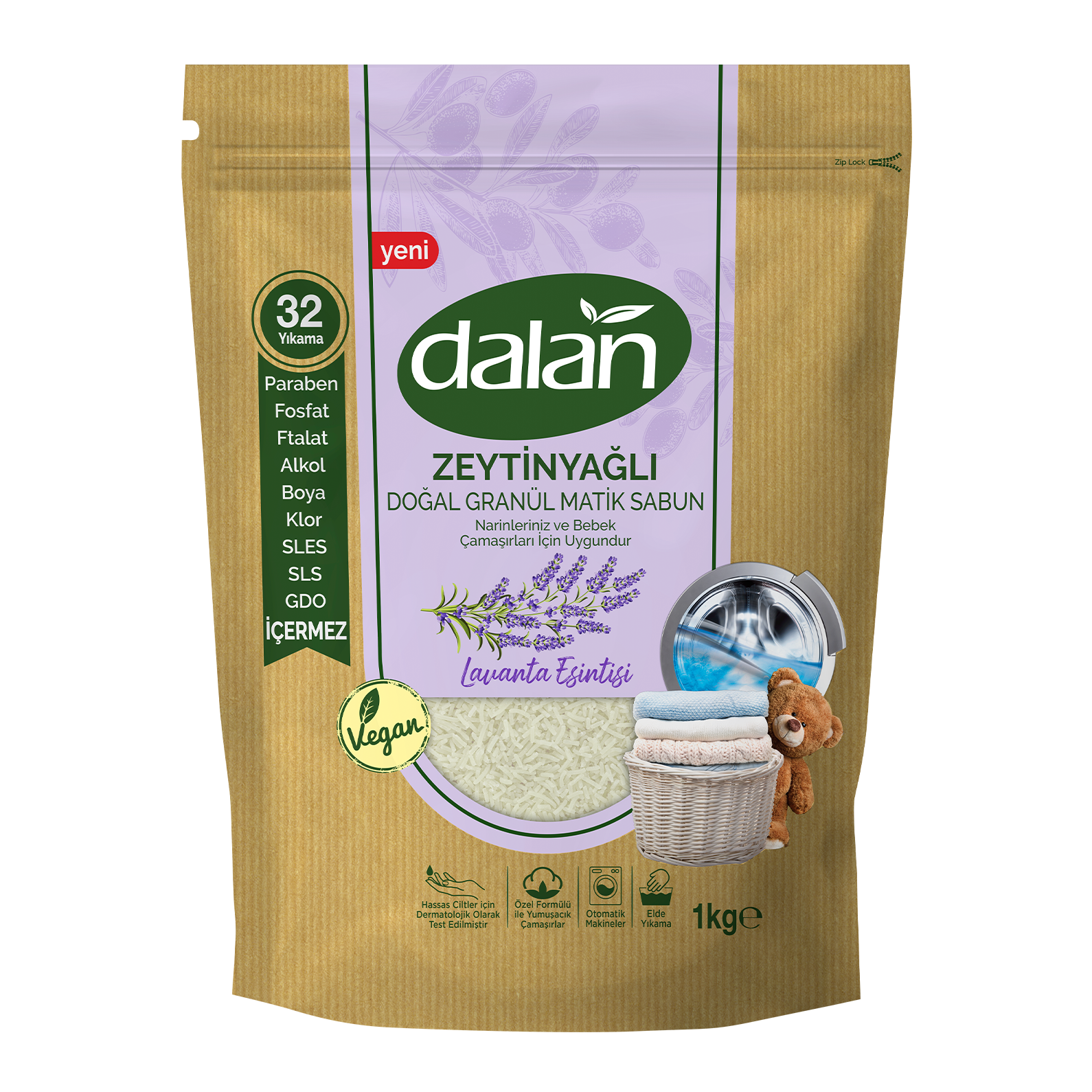 Dalan Zeytinyağlı Doğal Granül Matik Sabun Lavanta Esintisi