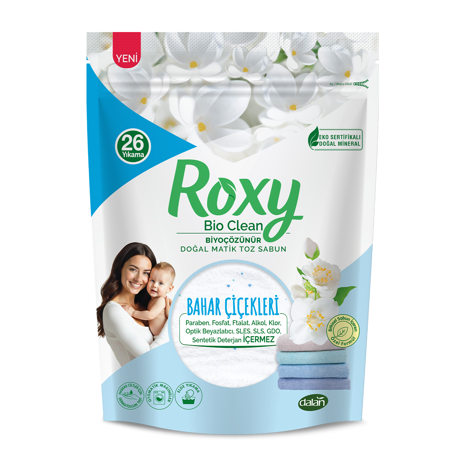 Roxy Bio Clean Bahar Çiçekleri Doğal Matik Toz Sabun